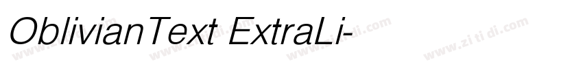 OblivianText ExtraLi字体转换